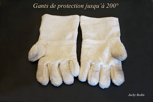 Gants de protection jusqu'à 200° idéal pour couler du plomb